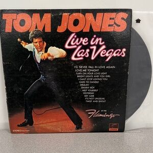 Tom Jones Live in Las Vegas Vinyl Record Album